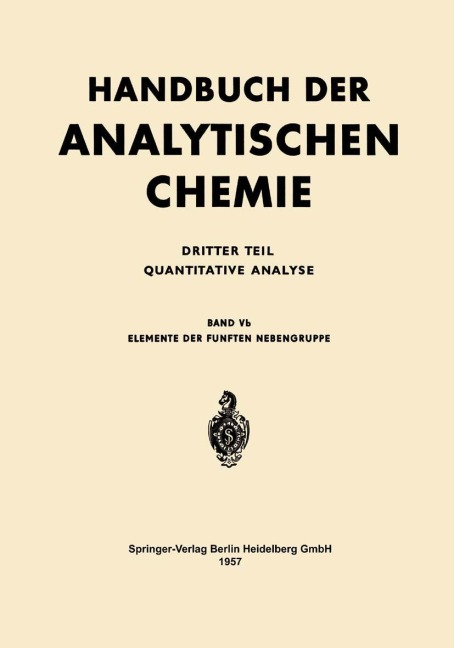 Elemente der Fünften Nebengruppe - G. J. van Kolmeschate