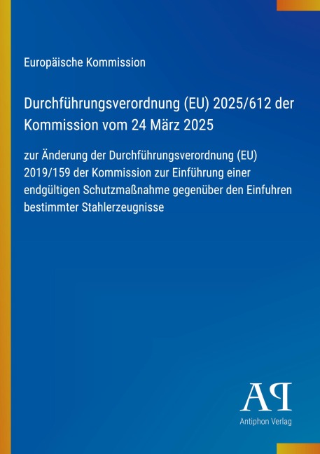 Durchführungsverordnung (EU) 2025/612 der Kommission vom 24 März 2025 - Europäische Kommission
