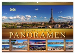 Cover-Bild zum Titel 'Städte der Welt, Panoramen (Wandkalender 2026 DIN A2 quer), CALVENDO Monatskalender' von 'Peter Roder'