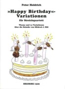 Cover-Bild zum Titel 'Happy Birthday - Variationen' von 'Peter Heidrich'