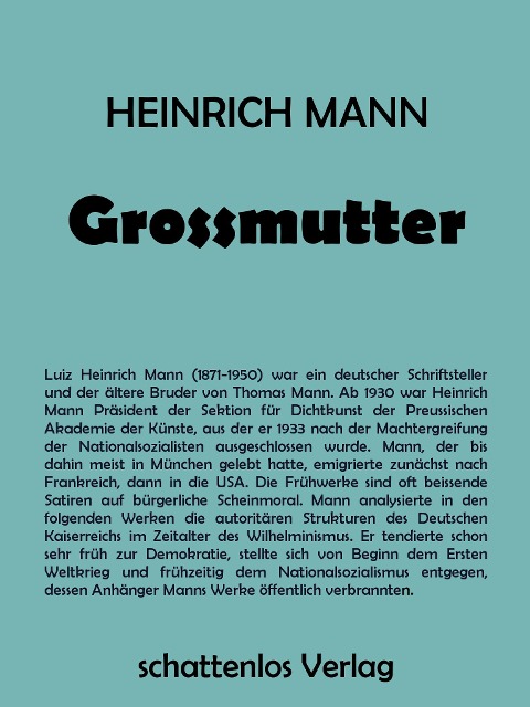 Grossmutter - Heinrich Mann