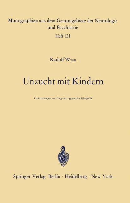 Unzucht mit Kindern - R. Wyss
