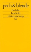 Cover-Bild zum Titel 'pech und blende' von 'Lutz Seiler'