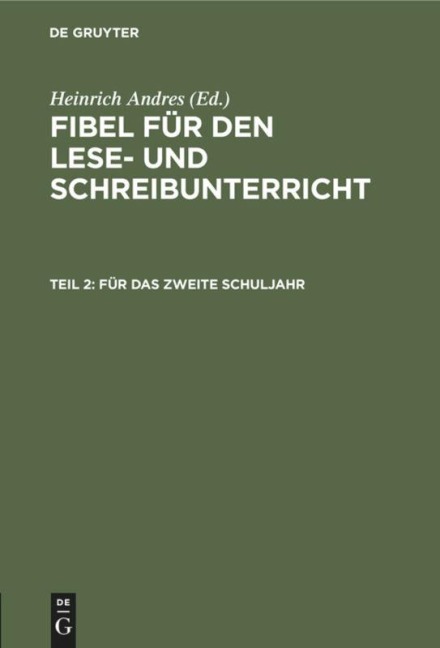 Für das zweite Schuljahr - 
