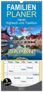 Cover-Bild zum Titel 'Familienplaner 2027 - Japan - Hightech und Tradition mit 5 Spalten (Wandkalender, 21 x 45 cm) CALVENDO' von 'Peter Roder'