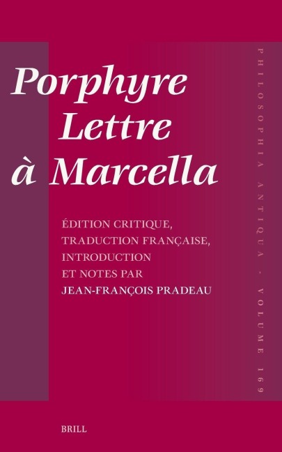 Porphyre - Lettre à Marcella - Jean-François Pradeau