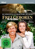 Cover-Bild zum Titel 'Frei geboren - Der Ruf Afrikas' von 'Joy Adamson, Carl Foreman, Dick Debenedictis, Richard Shores'