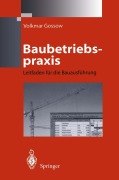 Cover-Bild zum Titel 'Baubetriebspraxis' von 'Volkmar Gossow'