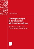 Cover-Bild zum Titel 'Telebesprechungen in der planenden Ministerialverwaltung' von 'Siegfried Kaiser'