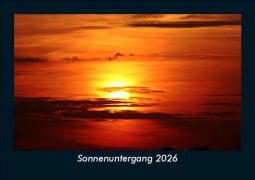 Cover-Bild zum Titel 'Sonnenuntergang 2026 Fotokalender DIN A5' von 'Tobias Becker'