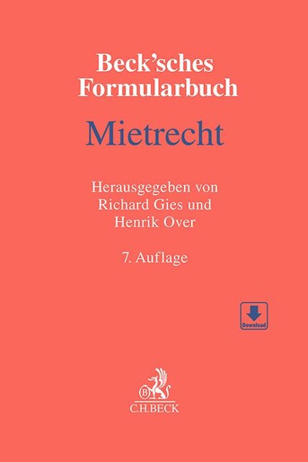 Beck'sches Formularbuch Mietrecht - 