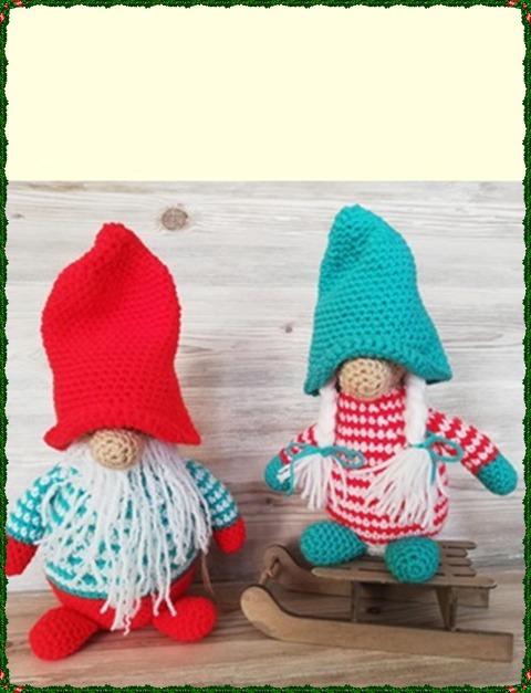 Häkelanleitung Wichtel und Wichteline 28 cm und 25 cm - Kerstin Münchehofe