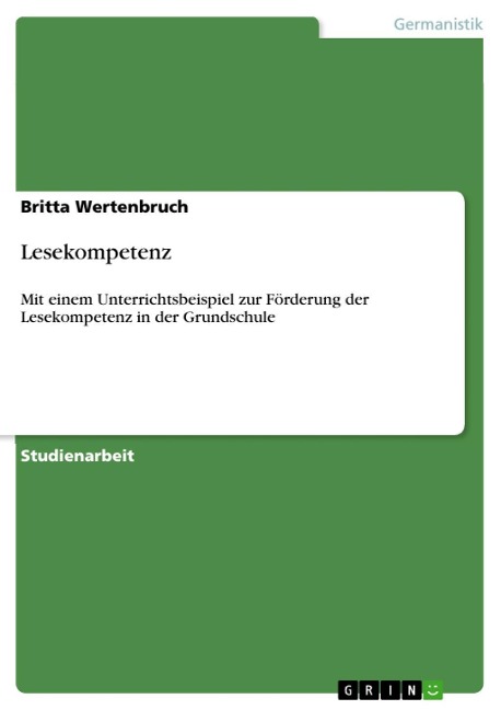 Lesekompetenz - Britta Wertenbruch