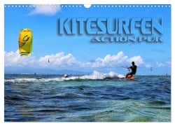 Cover-Bild zum Titel 'Kitesurfen - Action pur (Wandkalender 2026 DIN A3 quer), CALVENDO Monatskalender' von 'Renate Bleicher'