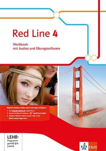 Red Line. Workbook mit Audios und Übungssoftware 8. Schuljahr. Ausgabe 2014 - 