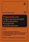 Cover-Bild zum Titel 'Präponeme und Präponemkonstrukte im Russischen, Polnischen und Deutschen' von 'Dennis Scheller-Boltz'