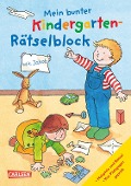 Cover-Bild zum Titel 'Mein bunter Kindergarten-Rätselblock' von 'Hanna Sörensen, Laura Leintz'