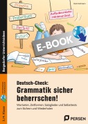Cover-Bild zum Titel 'Deutsch-Check: Grammatik sicher beherrschen!' von 'Karin Hohmann'