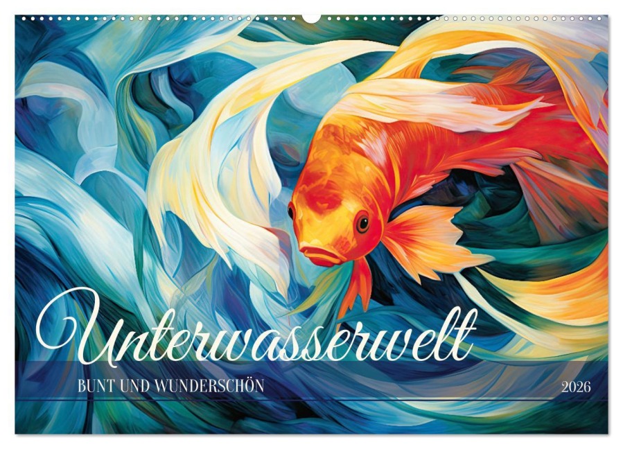 Unterwasserwelt, bunt und wunderschön (Wandkalender 2026 DIN A2 quer), CALVENDO Monatskalender - Sabine Löwer