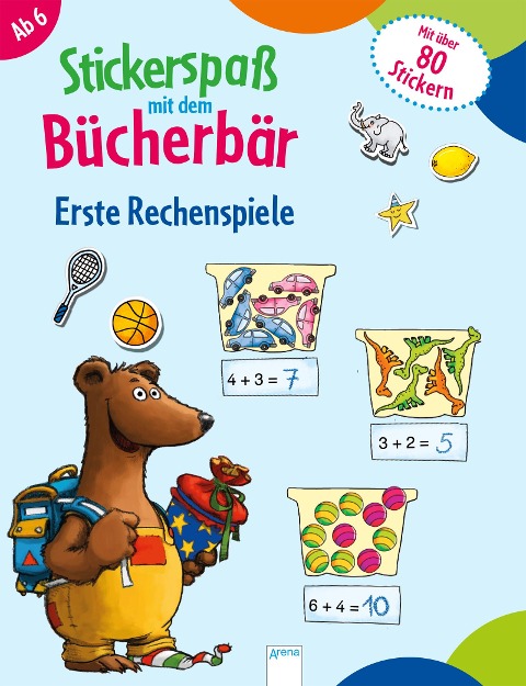 Stickerspaß mit dem Bücherbär. Erste Rechenspiele - Silke Reimers