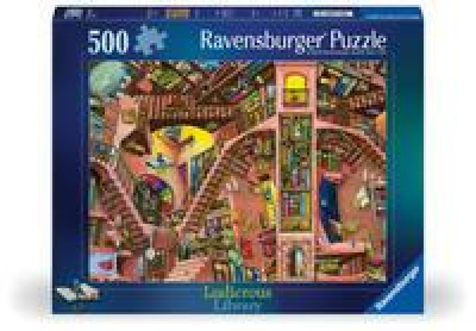 Erwachsenenpuzzle 500 Teile - Ludicrous Library - 