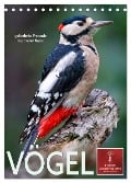 Vögel - gefiederte Freunde in unserer Natur (Tischkalender 2024 DIN A5 hoch), CALVENDO Monatskalender - Peter Roder