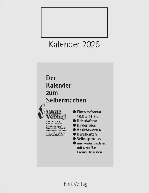 Kalender zum Selbermachen 2025 - 