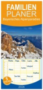 Cover-Bild zum Titel 'Familienplaner 2026 - Bayerisches Alpenparadies mit 5 Spalten (Wandkalender, 21 x 45 cm) CALVENDO' von 'Dieter Wilczek'