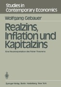 Cover-Bild zum Titel 'Realzins, Inflation und Kapitalzins' von 'W. Gebauer'