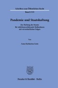Cover-Bild zum Titel 'Pandemie und Staatshaftung' von 'Anna Katharina Lintz'