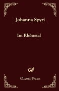 Cover-Bild zum Titel 'Im Rhônetal' von 'Johanna Spyri'