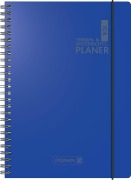 BRUNNEN Termin- & Unterrichtsplaner (2025/2026), 2 Seiten = 1 Woche, A4, 224 Seiten, Kunststoff-Einband Baladek, blau - 