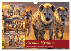 Cover-Bild zum Titel 'Afrikas Hyänen. Die kichernden Schatten der Savanne (Wandkalender 2026 DIN A4 quer), CALVENDO Monatskalender' von 'Rose Hurley'