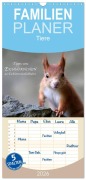 Familienplaner 2026 - Tipps von Eichhörnchen an Eichhörnchenliebhaber mit 5 Spalten (Wandkalender, 21 x 45 cm) CALVENDO - Birgit Cerny