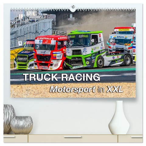 TRUCK RACING - Motorsport in XXL (hochwertiger Premium Wandkalender 2024 DIN A2 quer), Kunstdruck in Hochglanz - Dieter Wilczek & Michael Schweinle