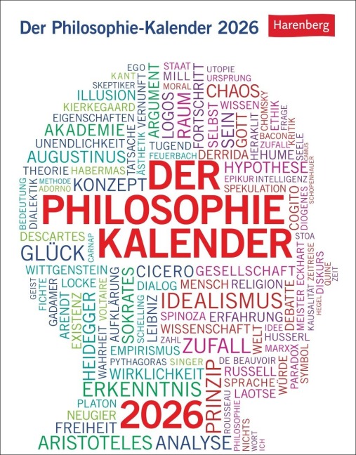 Der Philosophie-Kalender Tagesabreißkalender 2026 - Markus Hattstein, Barbara Brüning
