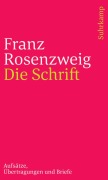 Cover-Bild zum Titel 'Die Schrift' von 'Franz Rosenzweig'