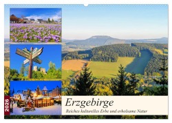 Cover-Bild zum Titel 'Erzgebirge - Reiches kulturelles Erbe und erholsame Natur (Wandkalender 2026 DIN A2 quer), CALVENDO Monatskalender' von 'LianeM LianeM'