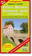 Cover-Bild zum Titel 'Erfurt, Weimar, Eisenach, Jena und Umgebung 1 : 125 000 Ausflugskarte' von ''