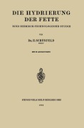 Cover-Bild zum Titel 'Die Hydrierung der Fette' von 'Heinrich Schönfeld'