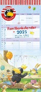 DUMONT - Der kleine Rabe Socke 2025 Familienkalender, 22x49,5cm, Planer mit 5 Spalten für die ganze Familie, Jahresübersicht 2026 und Schulferientabelle, deutsches Kalendarium - Nele Moost