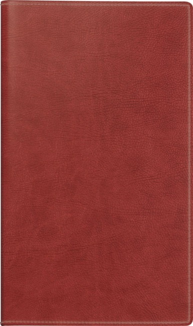 rido/idé 7045424707 Taschenkalender Mod. Miniplaner d 15 2027 A6, Kunstleder, rotbraun - 