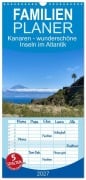 Cover-Bild zum Titel 'Familienplaner 2027 - Kanaren - wunderschöne Inseln im Atlantik mit 5 Spalten (Wandkalender, 21 x 45 cm) CALVENDO' von 'Angela Rohde'