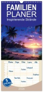 Familienplaner 2026 - Inspirierende Strände mit 5 Spalten (Wandkalender, 21 x 45 cm) CALVENDO - KalliDesignShop KalliDesignShop