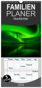 Familienplaner 2026 - Nordlichter mit 5 Spalten (Wandkalender, 21 x 45 cm) CALVENDO - Gunar Streu