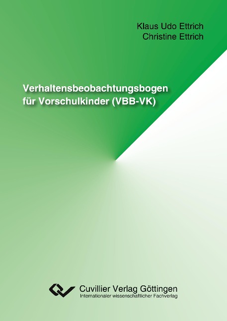 Verhaltensbeobachtungsbogen für Vorschulkinder (VBB-VK) - Christiane Ettrich, Klaus Udo Ettrich