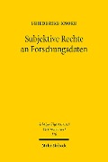 Cover-Bild zum Titel 'Subjektive Rechte an Forschungsdaten' von 'Friederike Knoke'