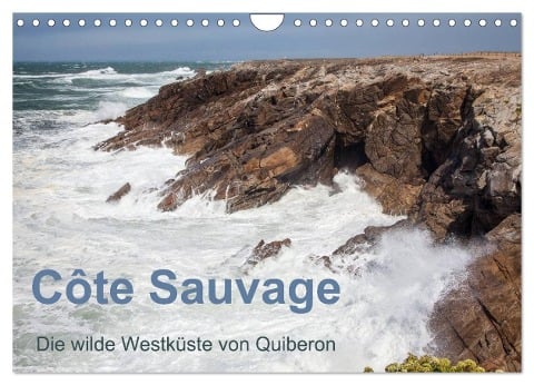 Côte Sauvage - Die wilde Westküste von Quiberon (Wandkalender 2025 DIN A4 quer), CALVENDO Monatskalender - Etienne Benoît