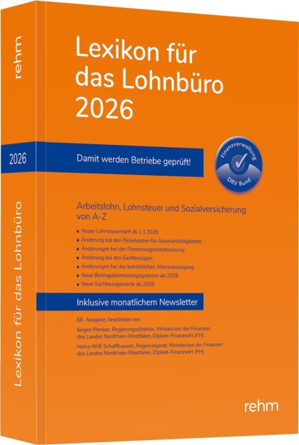 Lexikon für das Lohnbüro 2026 - Wolfgang Schönfeld, Jürgen Plenker, Heinz-Willi Schaffhausen