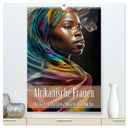 Cover-Bild zum Titel 'Afrikanische Frauen - Portraits im Stil der afrikanischen Kultur (hochwertiger Premium Wandkalender 2026 DIN A2 hoch), Kunstdruck in Hochglanz' von 'Liselotte Brunner-Klaus'